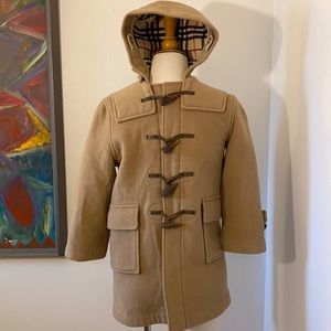 Burberry boys wool coat
